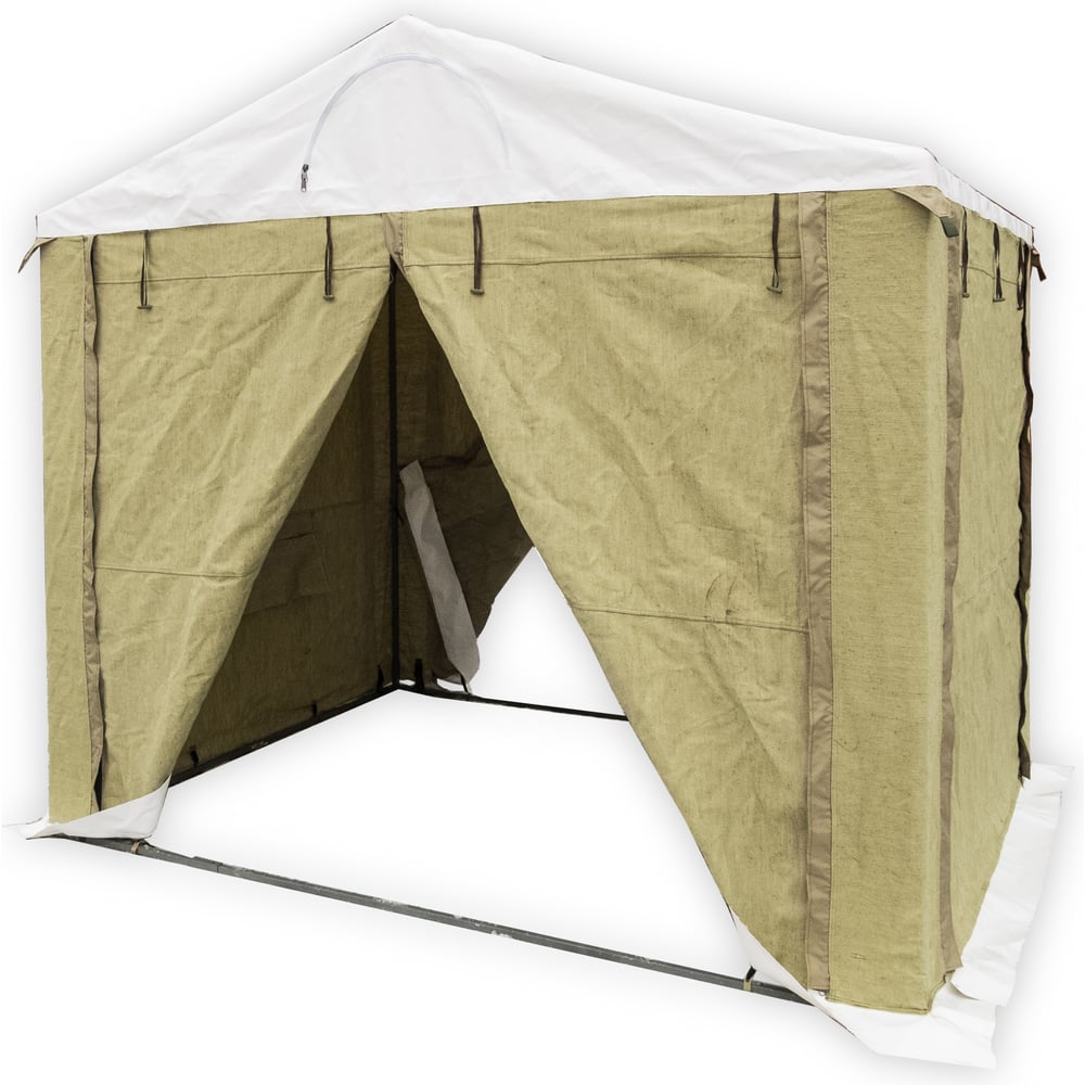 Изображение товара Палатка сварщика МИТЕК Профи 2.0х2.0 из ПВХ и брезента для работы и хранения