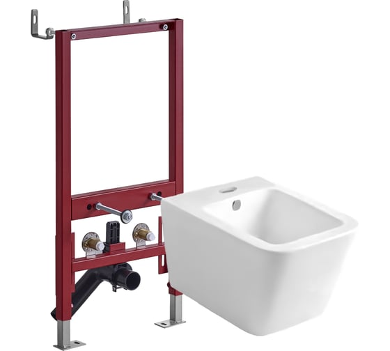 Изображение товара Биде подвесное Agger санфарфор, с инсталляцией, белый ATI04310