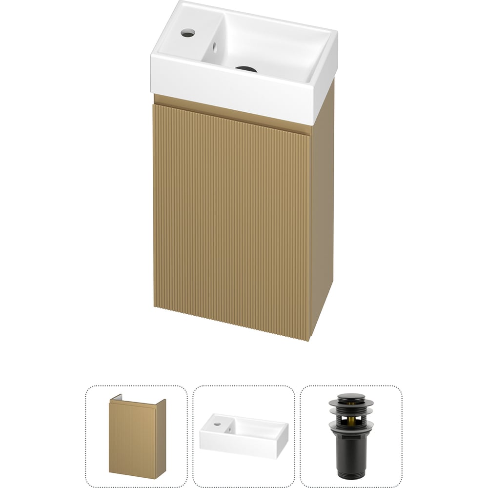 Изображение товара Комплект подвесной тумбы с раковиной Wellsee WC Area 20216838R Изображение товара Комплект подвесной тумбы с раковиной Wellsee WC Area 20216838R