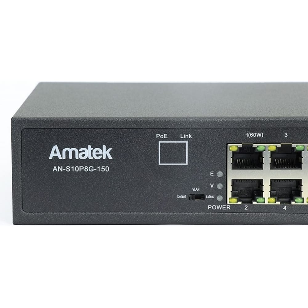 Коммутатор Amatek неуправляемый коммутатор ds 3e0516 e b 16 rj45 1000m 15й и 16й uplink порты