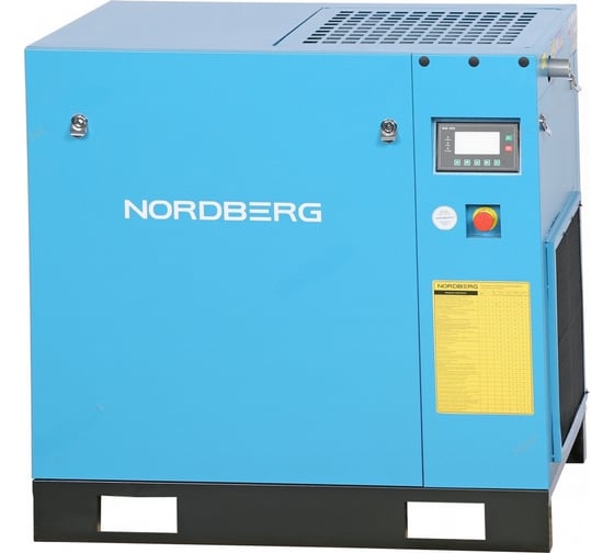 Изображение товара Компрессор винтовой NORDBERG 15 кВт, 10 бар, 1910 л/мин, IP55, без ресивера NCC20