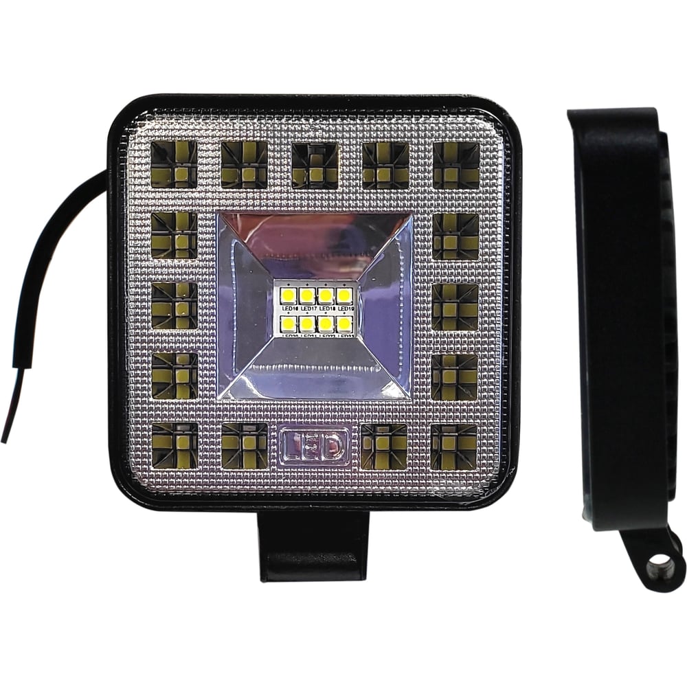 Изображение товара Фара рабочего света Nord-Yada 23 Вт квадрат 23 диода 12-24 ВТ надежное освещение