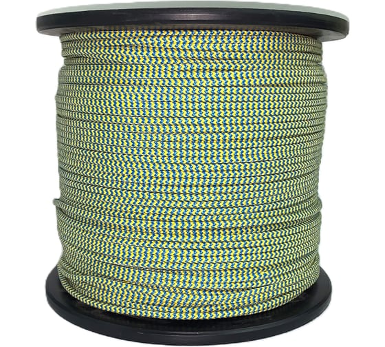 Изображение товара Шнур Сибшнур ПП, 6 мм, 450 м, 24 прядный, на катушке 21004