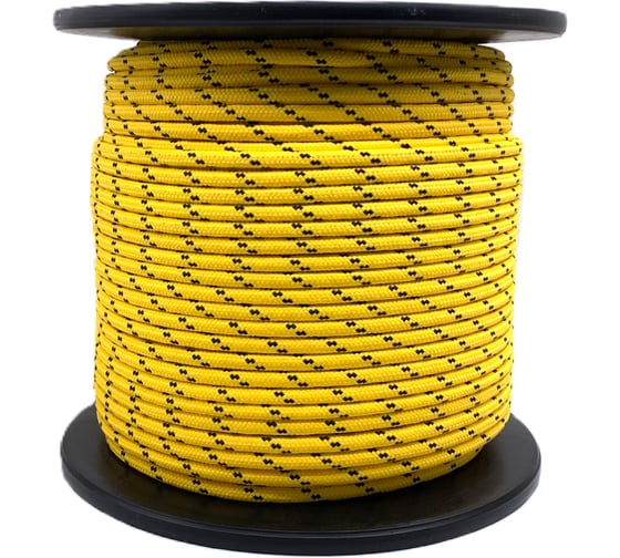 Изображение товара Шнур Сибшнур ПП, 8 мм, 200 м, 24 прядный, на катушке 21005