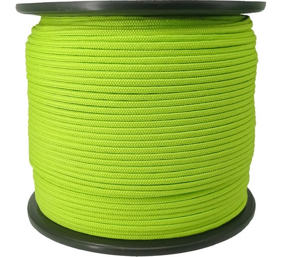 Изображение товара Шнур бытовой Сибшнур д 8 мм, 200 м, НЕОН, на катушке 20997