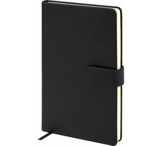 Изображение товара Скетчбук BRAUBERG слоновая кость 140 г/м, 130х210 мм, 80 л, кожзам, застежка, ART_CL, черный, 116460