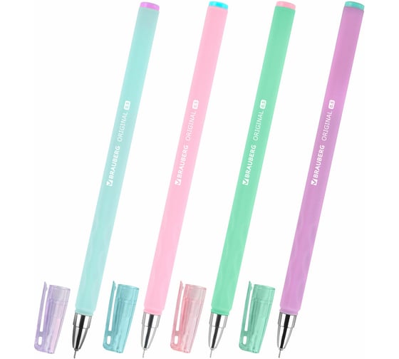 Изображение товара Ручка гелевая BRAUBERG ORIGINAL, ЧЕРНАЯ, пишущий узел 0,5 мм, линия письма 0,35 мм, 144244