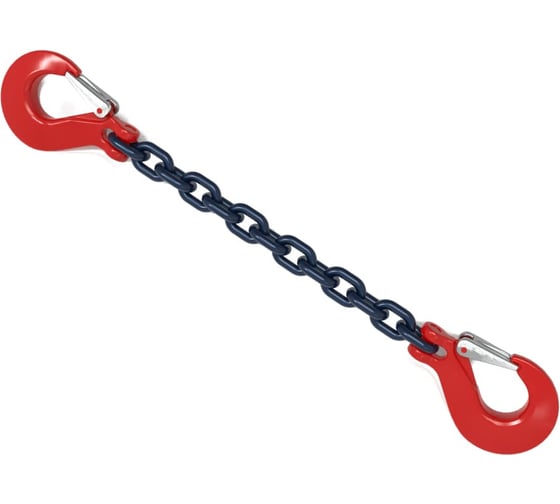 Изображение товара Цепь ООО Грузкомплект крепежная с крюками 10т 8м (цепь д.13мм) цкк10т8м