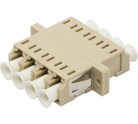 Изображение товара Оптический адаптер LANMASTER LC, MM, корпус SC, дуплекс, квадро LAN-4LC/S-AM-MM