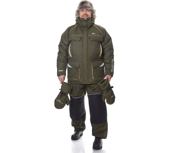 Изображение товара Костюм для рыбалки зимний GRAYLING Камчатка МАГМА хаки, р-р 52-54 рост 170-176 4660335516964
