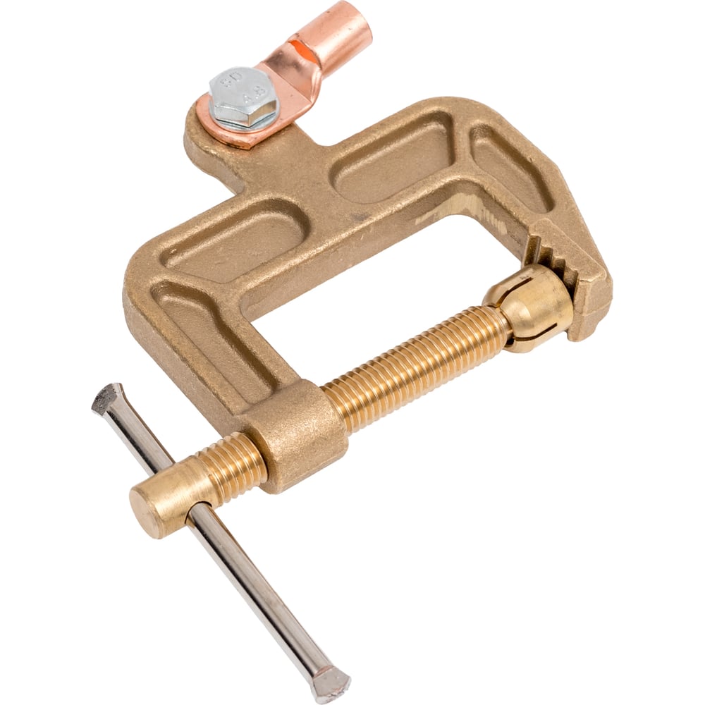 Изображение товара Латунный зажим Aurora C-500 для кабелей 500А, 35-70мм², струбцина
