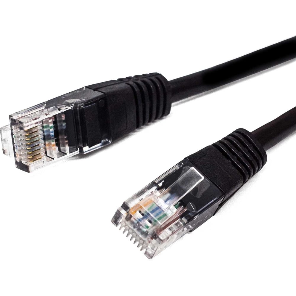 Изображение товара Кабель патч-корд Filum U/UTP 6 кат. 10м 26AWG(7x0.16 мм), чистая медь, LSZH, черный FL-U6-C-LSZH-10M-BK