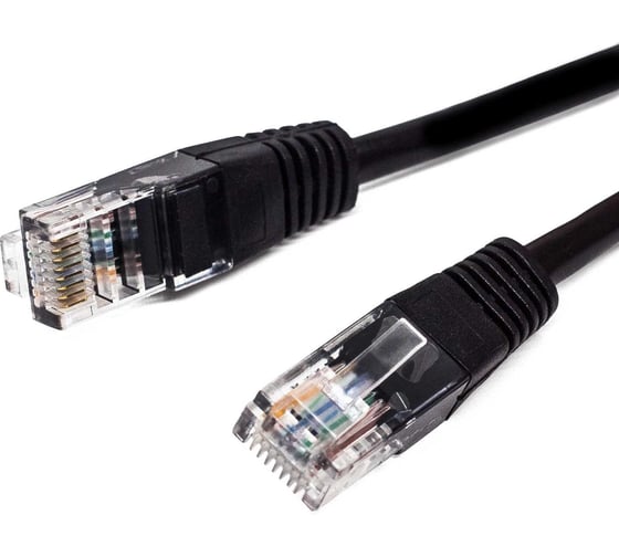 Изображение товара Кабель патч-корд Filum U/UTP 6 кат. 10м 26AWG(7x0.16 мм), чистая медь, LSZH, черный FL-U6-C-LSZH-10M-BK