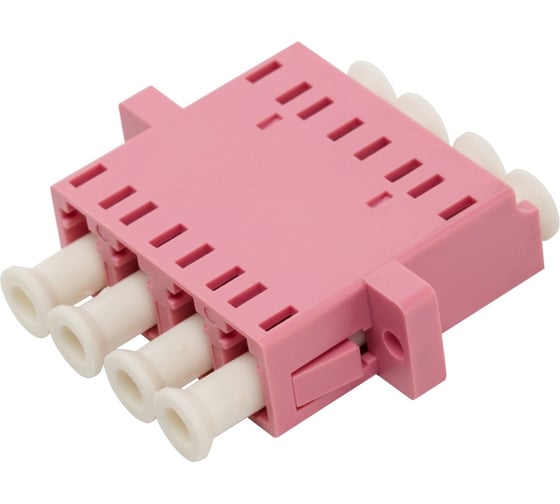 Изображение товара Оптический адаптер LANMASTER LC, OM4, корпус SC, дуплекс, квадро LAN-4LC/S-AM-OM4