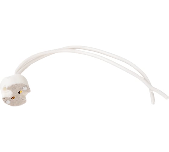 Изображение товара Патрон для галогенных/светодиодных ламп FERON G5.3 LH26 230V, 10x17мм, длина провода 150мм, 50шт в упаковке 22307