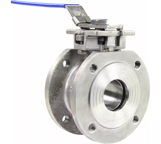 Изображение товара Шаровой полнопроходной кран DN.ru КШмФП.316.200 Ду65 Ру16 с ISO-фланцем, межфланцевый D160-04808