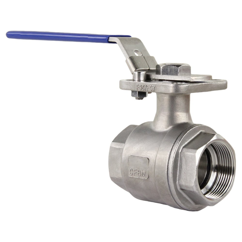 Изображение товара Кран шаровой DN.ru КШМП 316 230 ISO Ду100 Ру40 нержавеющая сталь