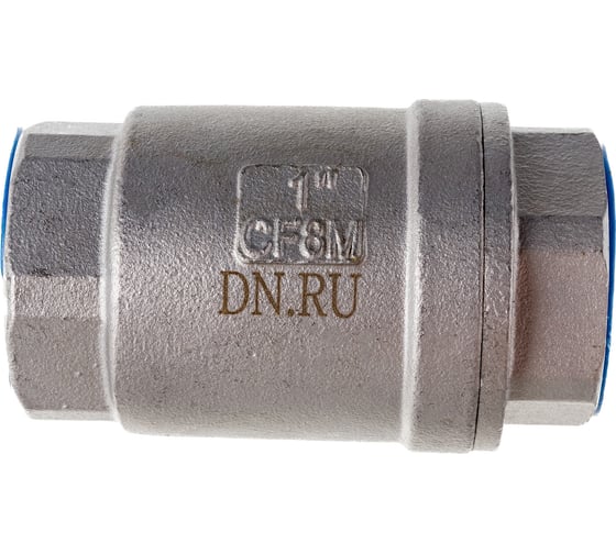 Изображение товара Клапан обратный LSCV 1″ Ду25 DN.ru Ру16 муфтовый, пружинный, нержавеющая сталь D100-00489