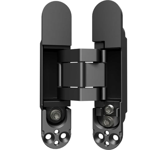 Изображение товара Петля дверная скрытой установки VAL DE FIORI 135х27 мм, соосная, универсальная, с 3D-регулировкой, черный матовый CDH-3D 135x27 MBL (2шт)