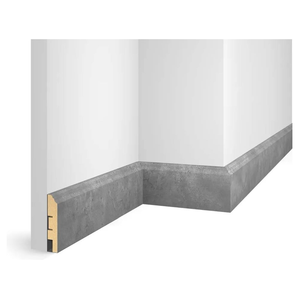 Изображение товара Плинтус Artiva 80x16x1800мм МДФ Бетон RTV080.02.01 00-00073512