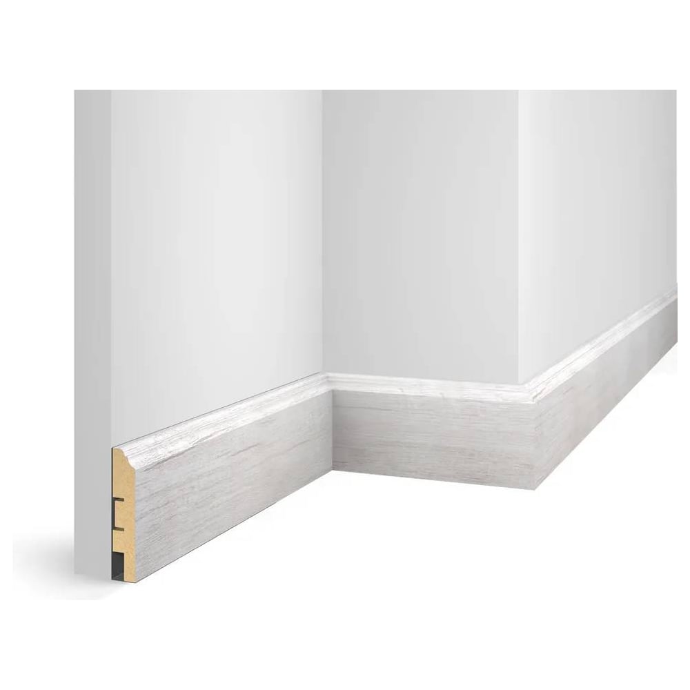 Изображение товара Плинтус Артивa 80x16 мм МДФ дуб светло-серый для внутренней отделки
