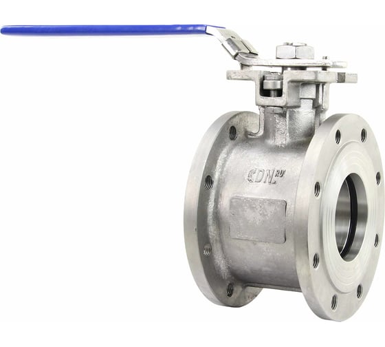 Изображение товара Шаровой полнопроходной кран DN.ru КШмФП.316.200 Ду100 Ру16 с ISO-фланцем, межфланцевый D160-04801