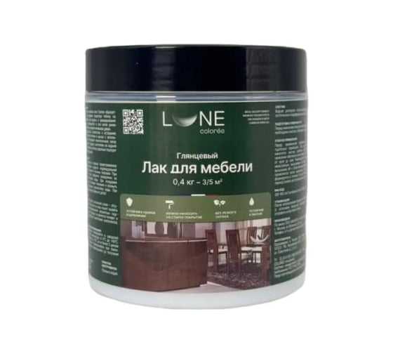 Изображение товара Лак для мебели Lune Coloree глянцевый 0,4 кг  42840