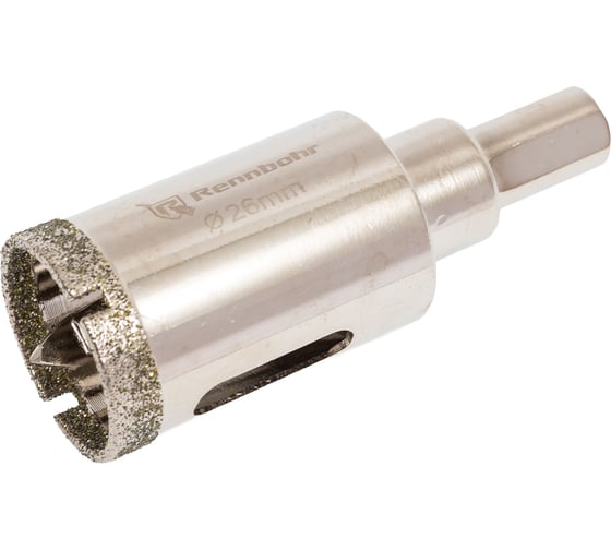 Изображение товара Коронка алмазная с центрирующим сверлом по керамограниту и керамике RENNBOHR 26мм 676226
