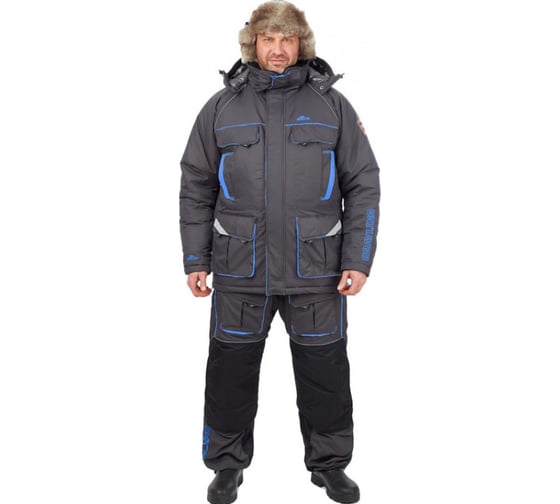 Изображение товара Костюм для рыбалки зимний GRAYLING Камчатка МАГМА темно-графит-синий, р.52-54 рост 182-188 4660335518920