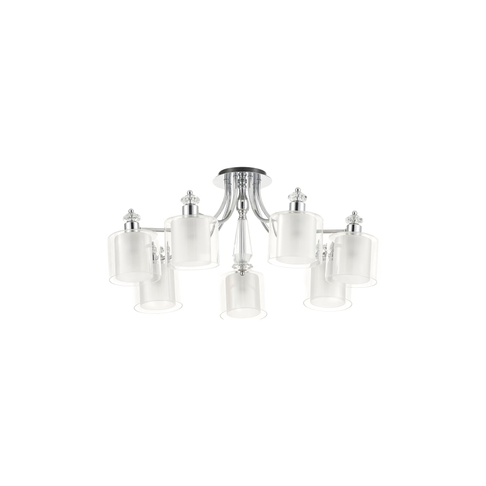 Изображение товара Люстра Rivoli Lavinia 7 х E27 40 Вт современный стиль металл стекло