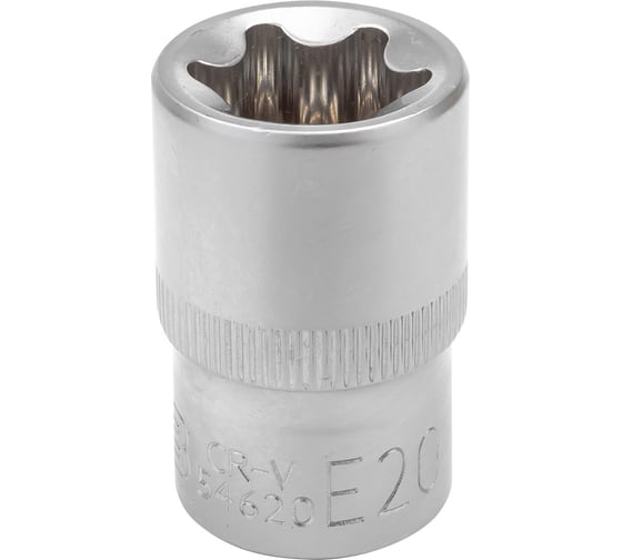 Изображение товара Головка JCB Е-профиль 1/2" DR, E20 JCB-54620(60473)