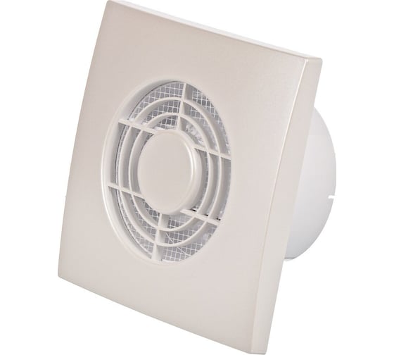 Изображение товара Вентилятор бытовой с пониженным уровнем шума и обратным клапаном Эвент Зефир 100Сок перламутр