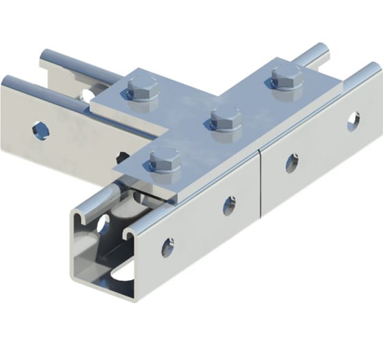 Изображение товара Пластина соединительная ООО "СТАЛЬНЫЕ СИСТЕМЫ" T-образная, гор. цинк SR47-212