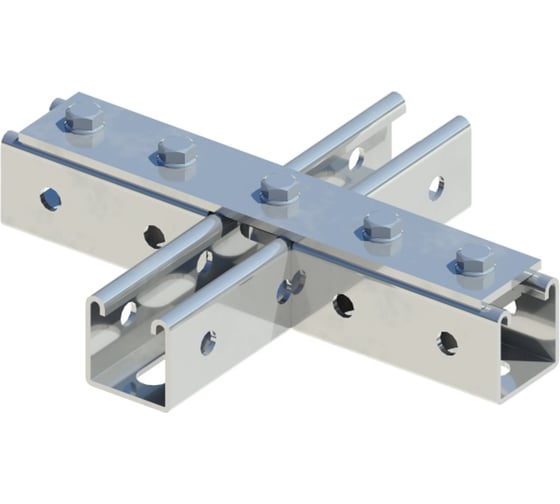 Изображение товара Пластина соединительная ООО "СТАЛЬНЫЕ СИСТЕМЫ" с 5-ю отверстиями, гор. цинк SR44-200