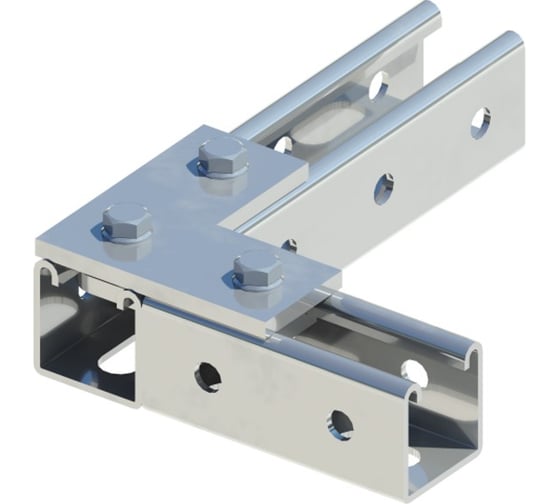 Изображение товара Пластина соединительная ООО "СТАЛЬНЫЕ СИСТЕМЫ" L-образная, гор. цинк SR45-212