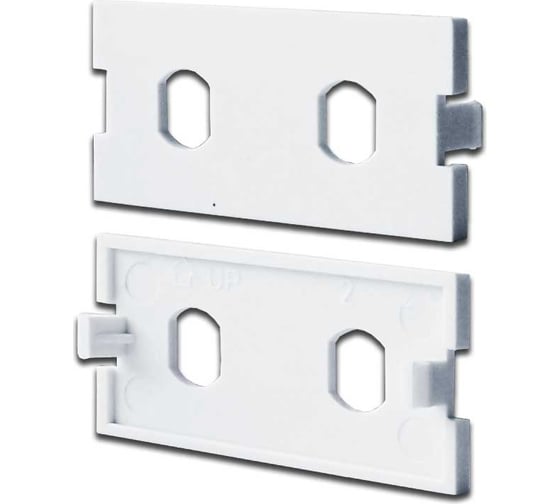 Изображение товара Модульная вставка LANMASTER под 2хST адаптера, в розетку LAN-MB, белая LAN-MBP-2ST-WH