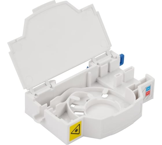 Изображение товара Бокс на DIN-рейку LANMASTER на 2 адаптера SC, белый LAN-DRF-2SC/BX-WH