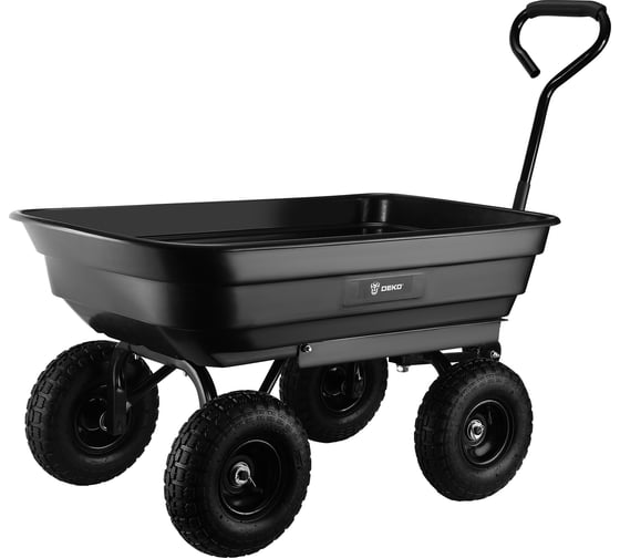 Изображение товара Садовая тележка-самосвал четырехколесная DEKO DKGT100 085-2036