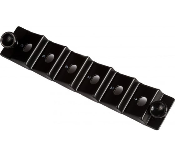 Изображение товара Адаптерная панель LANMASTER на 6 ST/FC адаптеровб с угловой установкой LAN-FOB10-1P LAN-FP10-6ST/A