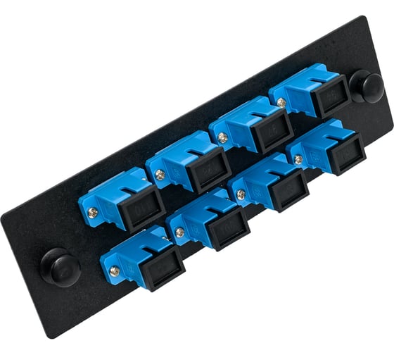 Изображение товара Адаптерная панель LANMASTER для кроссов LAN-FOBM, с 8 симплексными адаптерами SC/OS2 LAN-APM-8xSC/OS2