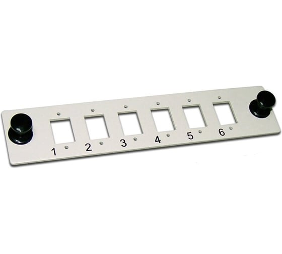 Изображение товара Адаптерная панель LANMASTER на 6 SC адаптеров, серая LAN-FP-SC
