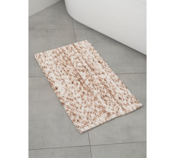 Изображение товара Коврик для ванной комнаты хлопковый FORA бежевый FOR-SC50-80BG