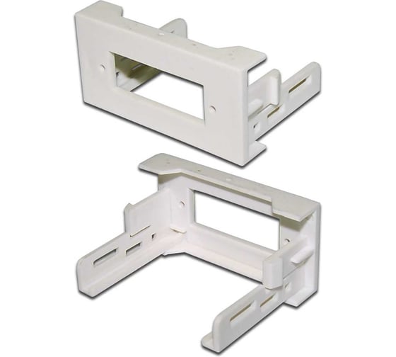 Изображение товара Вставка LANMASTER Mosaic 22.5x45, под дуплексный адаптер SC, белая LAN-WA-LP-2SC-WH