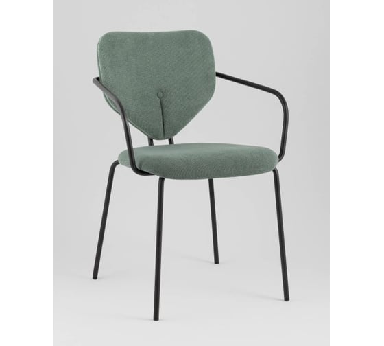 Изображение товара Стул для кухни обеденный Стул Груп Masey с подлокотниками, зеленый B2339-1 Curio-37