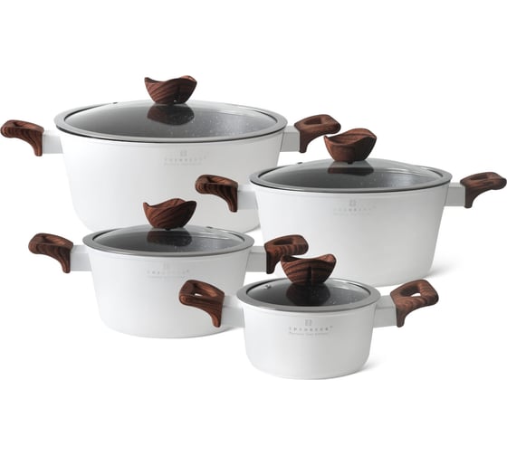 Изображение товара Набор из 4-х кастрюль EDENBERG 8 предметов ЕВ-7435 EB-7435