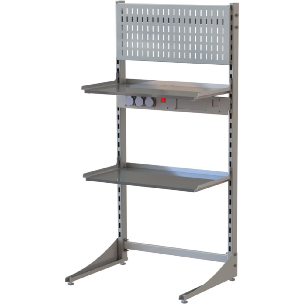 Изображение товара Стеллаж МеталлКарт СтелЛайт 2 полки напольный односторонний прочный