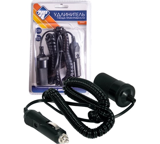 Изображение товара Удлинитель гнезда прикуривателя Nova Bright 3 метра, 12 В 39947