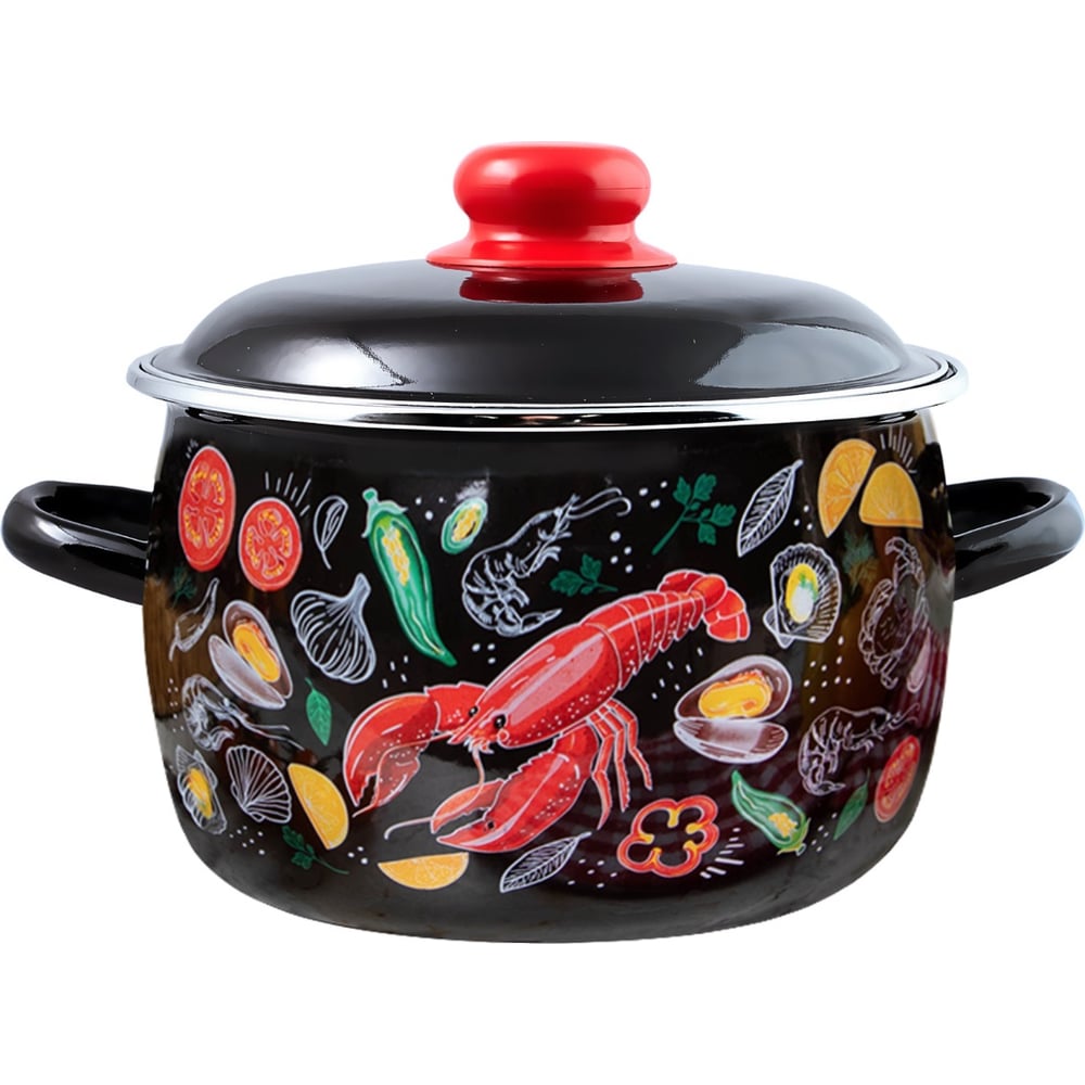 Изображение товара Кастрюля appetite Лобстер эмаль, сфер 5,5 л 1RC221M