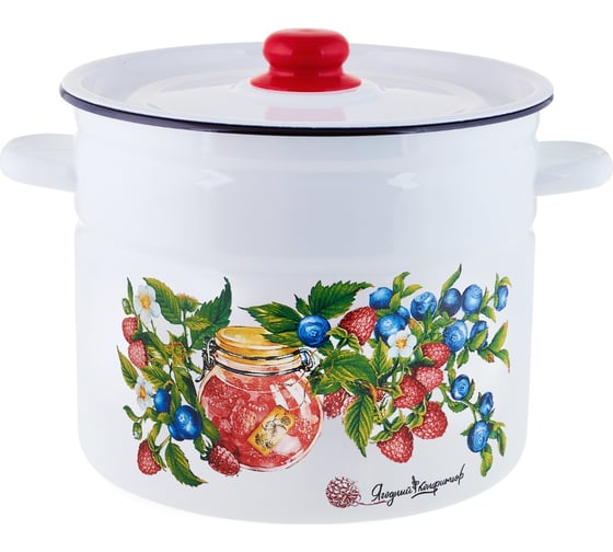 Изображение товара Кастрюля appetite Конфитюр эмаль, цил 1,5 л 1с15с/1