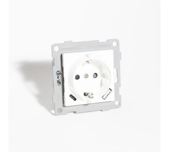 Изображение товара Розетка электрическая 2К+З/2xUSB A/C SPL, 125-250V (белый) 9 шт. 201005